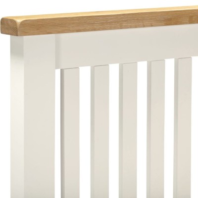 Windsor 4FT6 Low End Bed - Ivory/Oak | Murphy Furniture