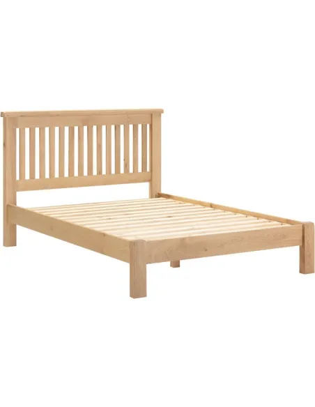 Windsor 4FT6 Low End Bed - Natural Oak | Murphy Furniture