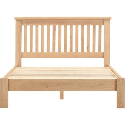 Windsor 4FT6 Low End Bed - Natural Oak | Murphy Furniture