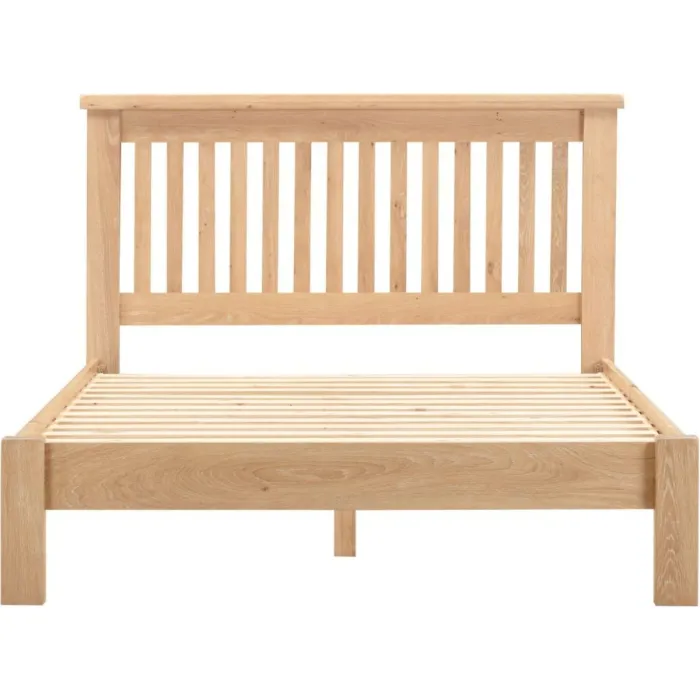 Windsor 4FT6 Low End Bed - Natural Oak | Murphy Furniture