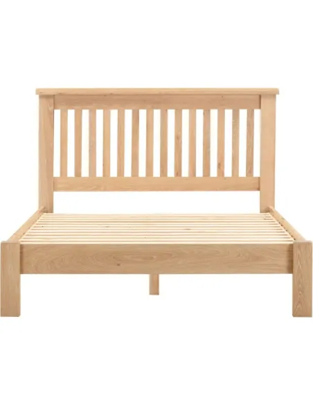 Windsor 4FT6 Low End Bed - Natural Oak | Murphy Furniture