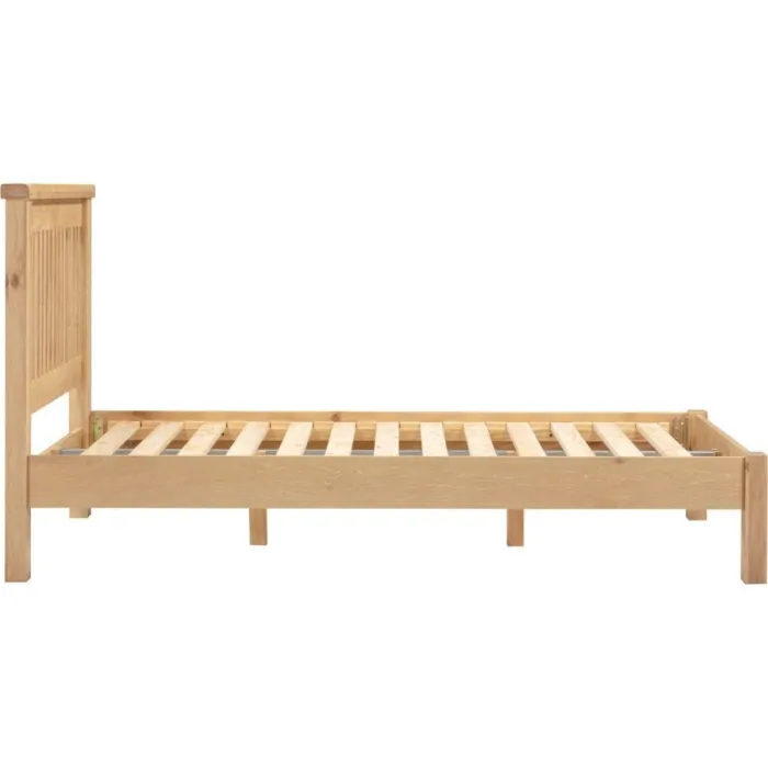 Windsor 4FT6 Low End Bed - Natural Oak | Murphy Furniture