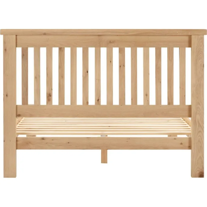 Windsor 4FT6 Low End Bed - Natural Oak | Murphy Furniture