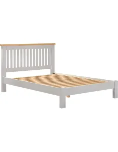 Windsor 4FT6 Low End Bed - Pebble Grey/O | Murphy Furniture 2