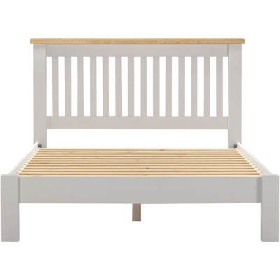 Windsor 4FT6 Low End Bed - Pebble Grey/O | Murphy Furniture