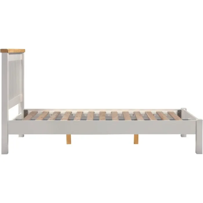 Windsor 4FT6 Low End Bed - Pebble Grey/O | Murphy Furniture