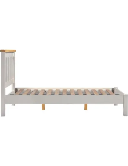 Windsor 4FT6 Low End Bed - Pebble Grey/O | Murphy Furniture