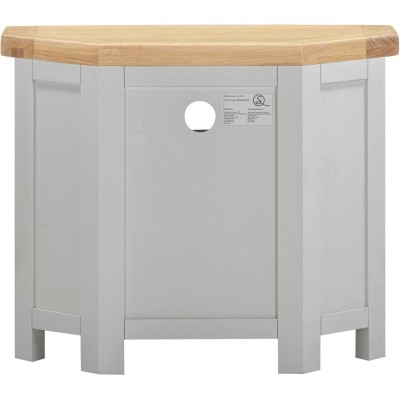 Windsor Corner TV Unit - Pebble Grey/Oak | Murphy Furniture