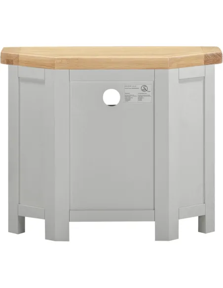 Windsor Corner TV Unit - Pebble Grey/Oak | Murphy Furniture