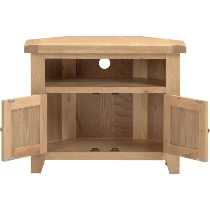 Windsor Corner TV Unit - Natural Oak | Murphy Furniture