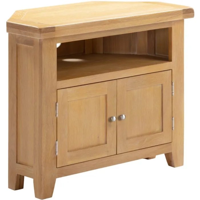 Windsor Corner TV Unit - Natural Oak | Murphy Furniture