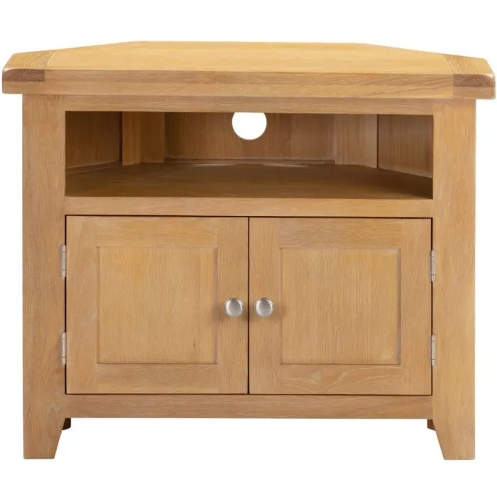 Windsor Corner TV Unit - Natural Oak | Murphy Furniture