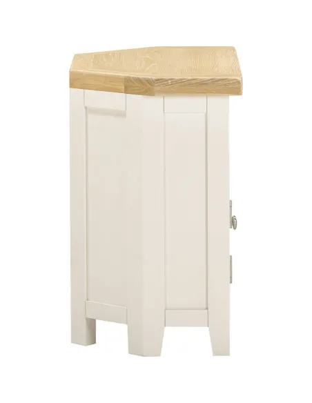 Windsor Corner TV Unit - Ivory/Oak | Murphy Furniture