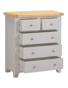 Windsor 3+2 Drawer Chest - Pebble Grey/O | Murphy Furniture 2
