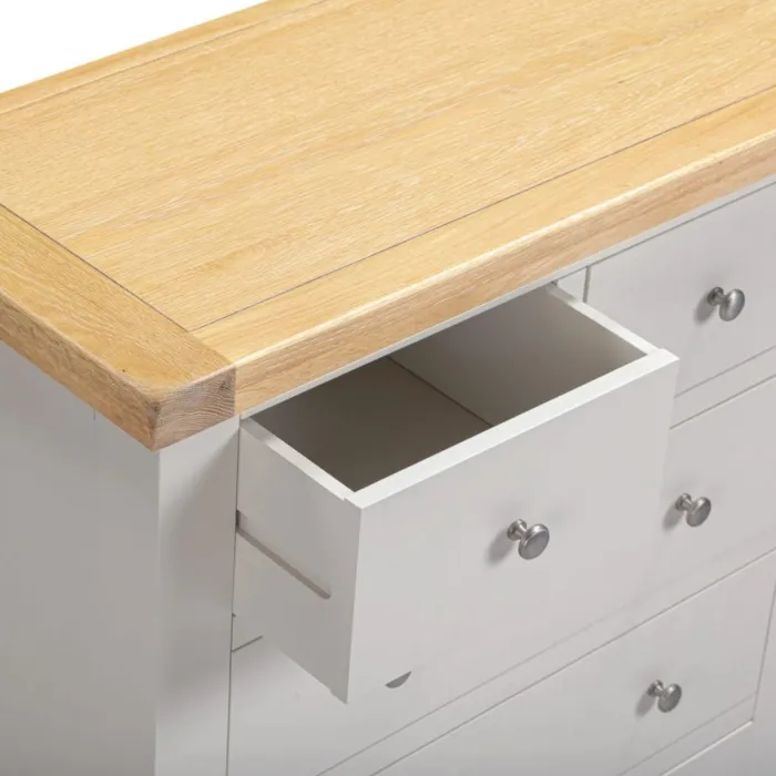 Windsor 3+2 Drawer Chest - Pebble Grey/O | Murphy Furniture