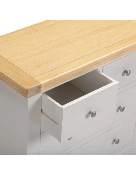 Windsor 3+2 Drawer Chest - Pebble Grey/O | Murphy Furniture