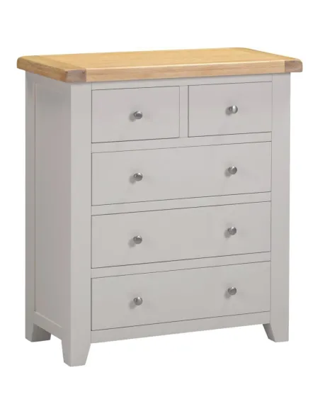 Windsor 3+2 Drawer Chest - Pebble Grey/O | Murphy Furniture