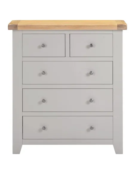 Windsor 3+2 Drawer Chest - Pebble Grey/O | Murphy Furniture