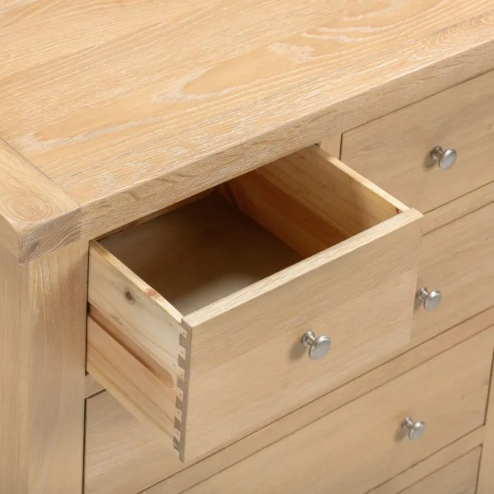 Windsor 3+2 Drawer Chest - Natural Oak | Murphy Furniture