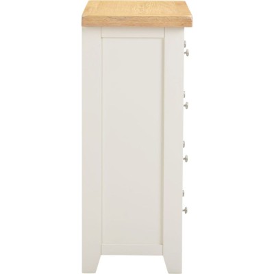 Windsor 3+2 Drawer Chest - Ivory/Oak | Murphy Furniture