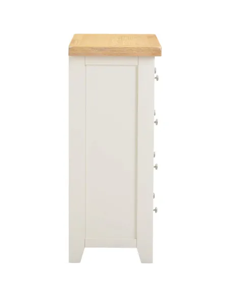 Windsor 3+2 Drawer Chest - Ivory/Oak | Murphy Furniture