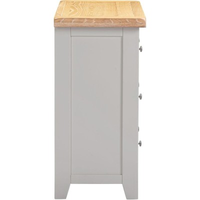 Windsor 3 Drawer Chest - Pebble Grey/Oak | Murphy Furniture