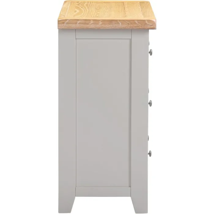 Windsor 3 Drawer Chest - Pebble Grey/Oak | Murphy Furniture