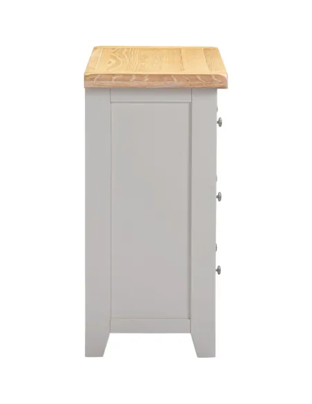 Windsor 3 Drawer Chest - Pebble Grey/Oak | Murphy Furniture