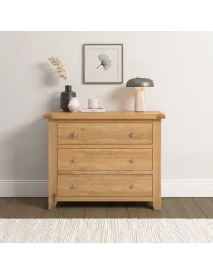Windsor 3 Drawer Chest - Natural Oak | Murphy Furniture