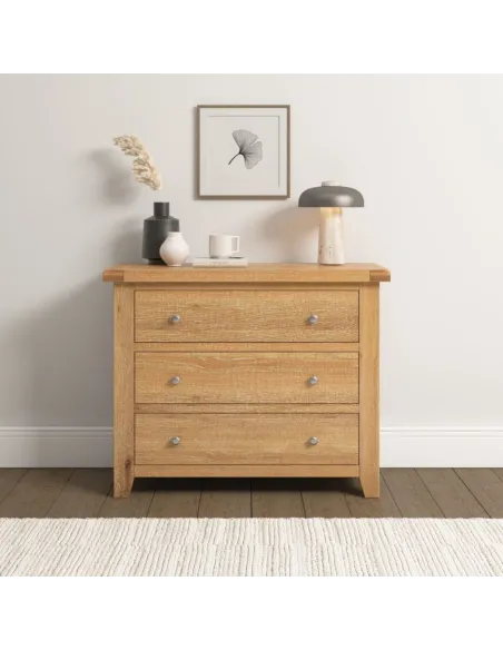 Windsor 3 Drawer Chest - Natural Oak | Murphy Furniture