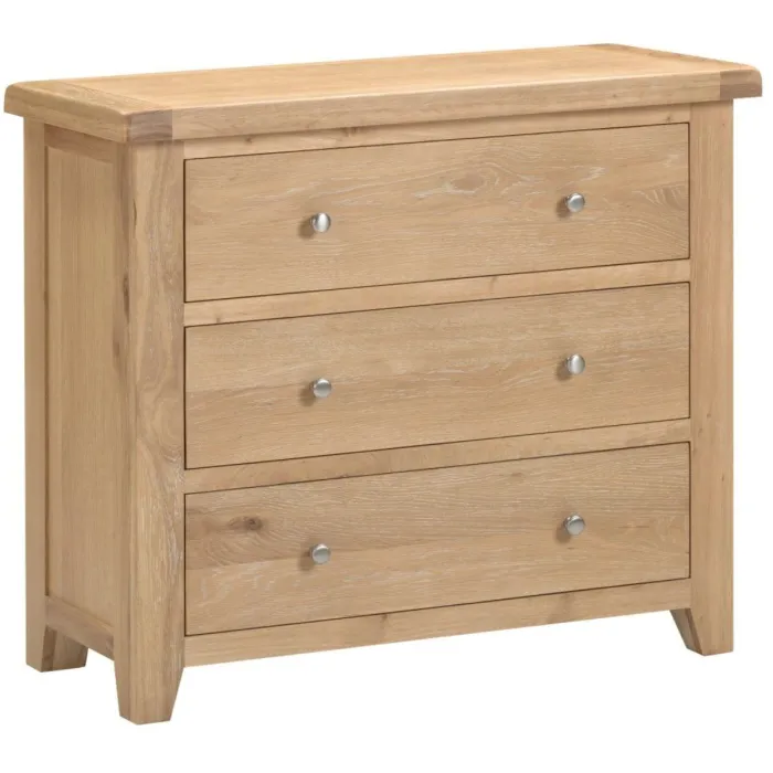Windsor 3 Drawer Chest - Natural Oak | Murphy Furniture