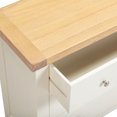 Windsor 3 Drawer Chest - Ivory/Oak | Murphy Furniture