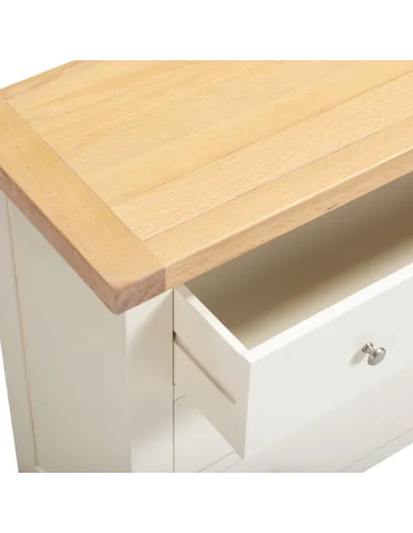 Windsor 3 Drawer Chest - Ivory/Oak | Murphy Furniture