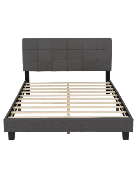 Arran 4FT6 Bedframe - Grey Fabric | Murphy Furniture