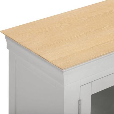 Bordeaux TV Stand - Pebble Grey/Oak | Murphy Furniture