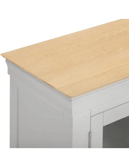 Bordeaux TV Stand - Pebble Grey/Oak | Murphy Furniture