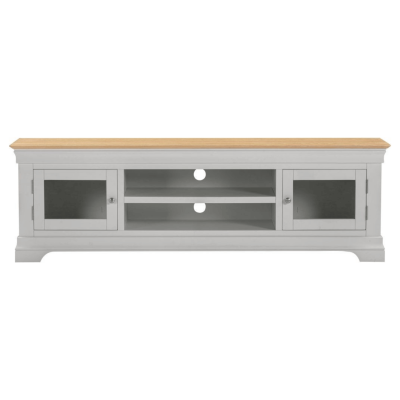 Bordeaux TV Stand - Pebble Grey/Oak | Murphy Furniture
