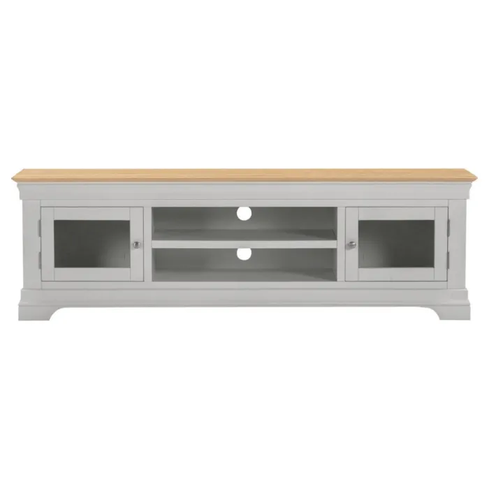 Bordeaux TV Stand - Pebble Grey/Oak | Murphy Furniture
