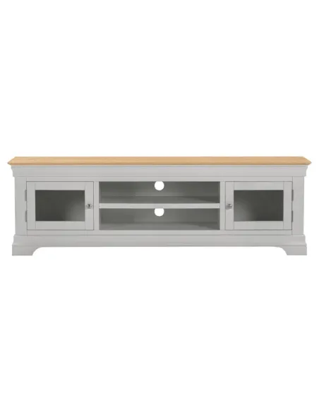 Bordeaux TV Stand - Pebble Grey/Oak | Murphy Furniture