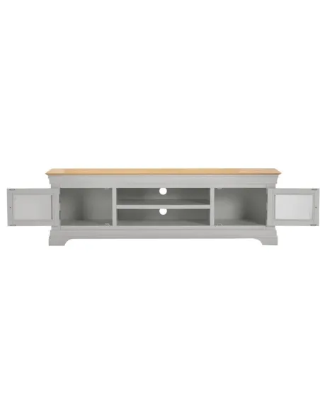 Bordeaux TV Stand - Pebble Grey/Oak | Murphy Furniture