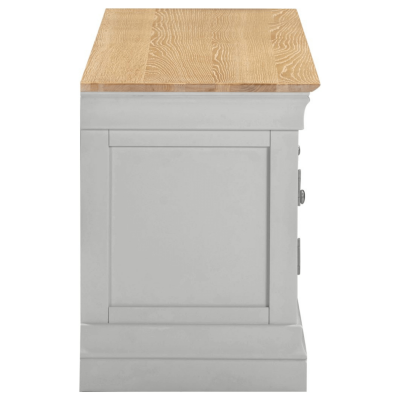 Bordeaux TV Stand - Pebble Grey/Oak | Murphy Furniture