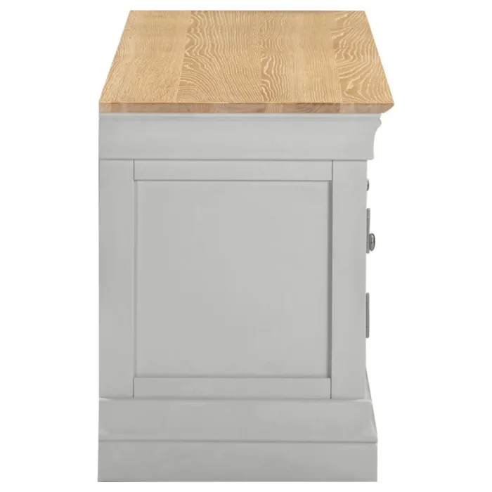 Bordeaux TV Stand - Pebble Grey/Oak | Murphy Furniture