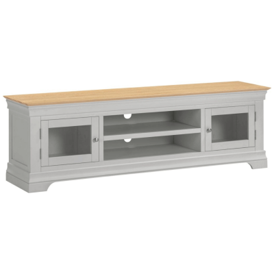 Bordeaux TV Stand - Pebble Grey/Oak | Murphy Furniture