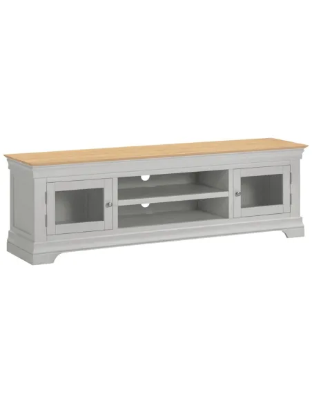 Bordeaux TV Stand - Pebble Grey/Oak | Murphy Furniture