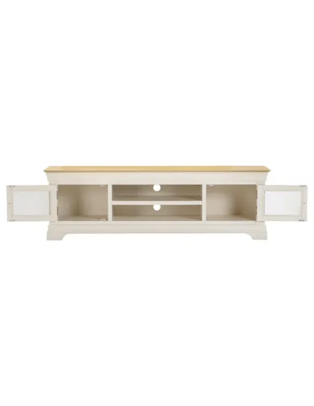 Bordeaux TV Stand - Ivory/Oak | Murphy Furniture