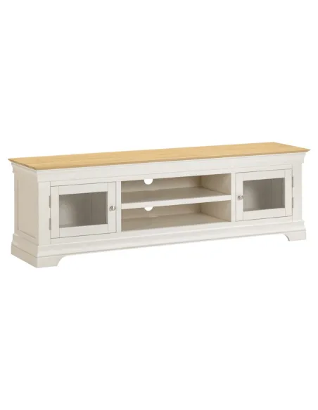 Bordeaux TV Stand - Ivory/Oak | Murphy Furniture
