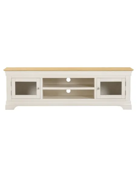 Bordeaux TV Stand - Ivory/Oak | Murphy Furniture