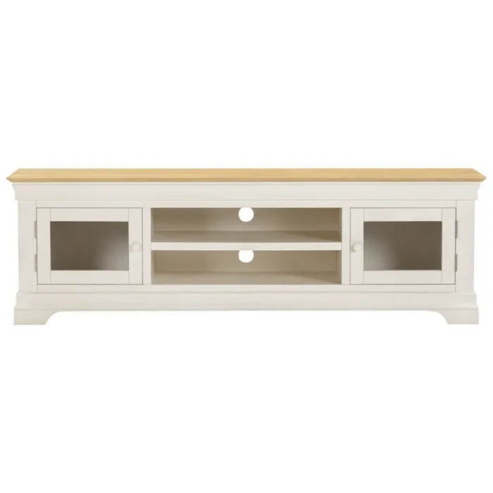 Bordeaux TV Stand - Ivory/Oak | Murphy Furniture