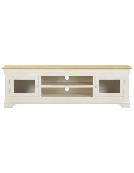 Bordeaux TV Stand - Ivory/Oak | Murphy Furniture