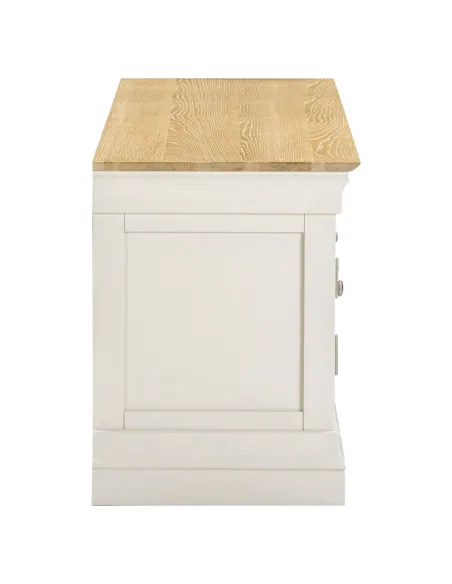 Bordeaux TV Stand - Ivory/Oak | Murphy Furniture